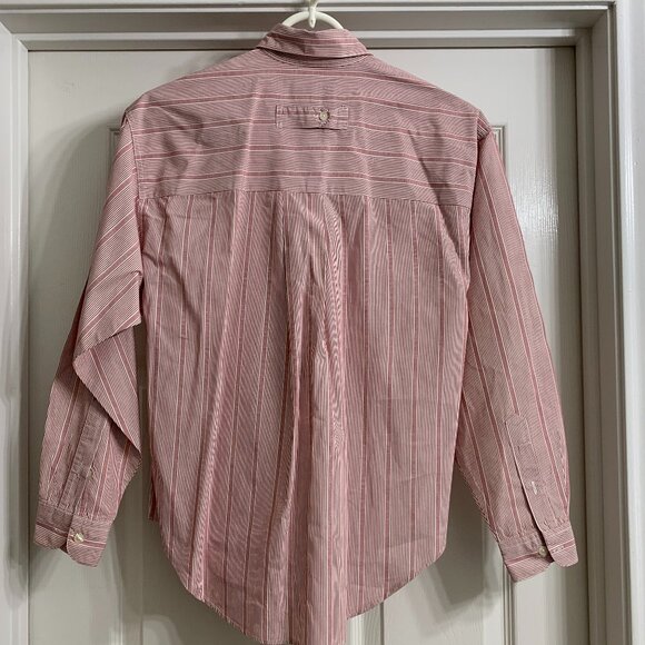 Dockers Brand Women's Pink and White Striped Blouse, Size Small - Picture 2 of 3